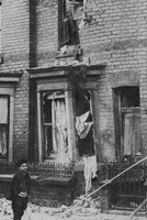 A House In Commercial Street Scarborough Wrecked By A German Shell