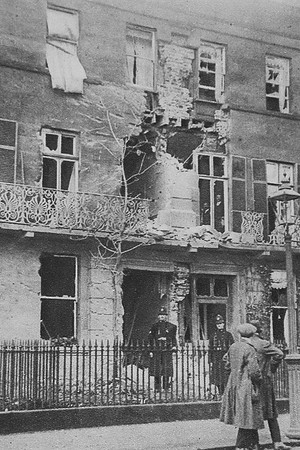 A House In The Crescent Scarborough Wrecked By Shells
