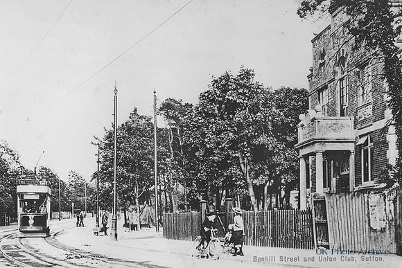 Benhill Street And Union Club Sutton Surrey c.1910