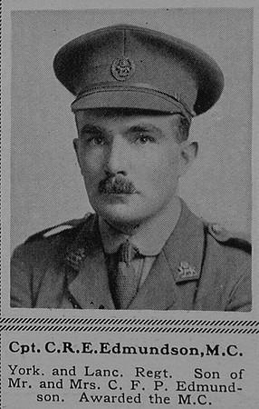 Edmundson C R E Captain MC 8th York Lancs Regiment