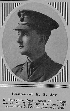 Joy E S Lt 8th Royal Berkshire Regiment