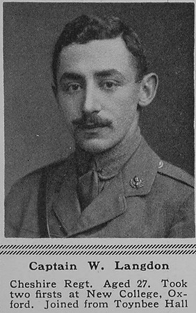 Langdon W M Captain 10th Cheshire Regiment