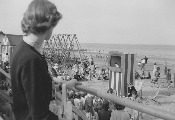 Watching Punch And Judy At Cleethorpes 1954