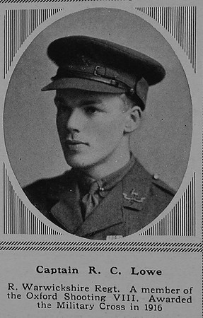 Lowe R C Captain MC 6th Royal Warwickshire Regiment The Sphere 21st Oct 1916