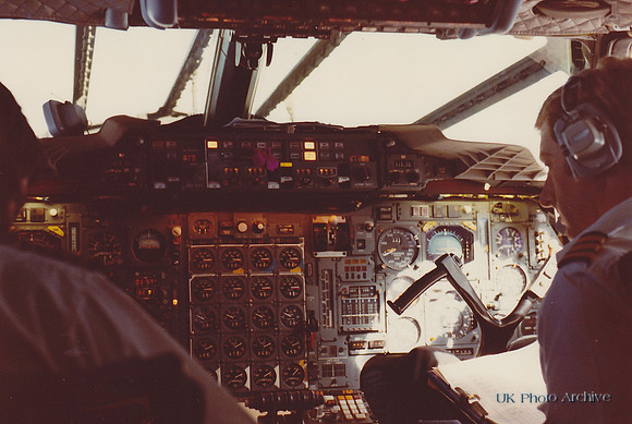 Flight Deck Of British Airways Concorde 1979