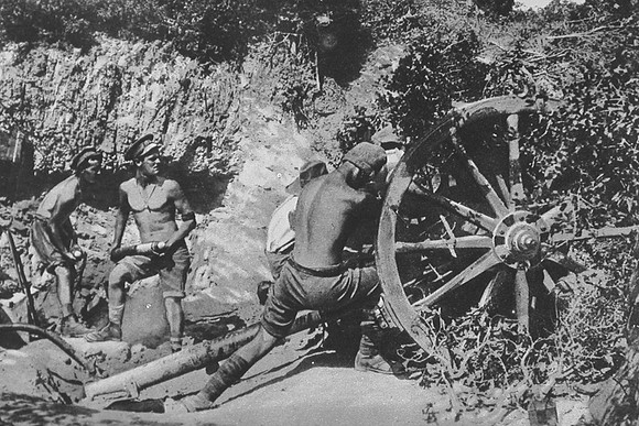 Australian Artillery In Action