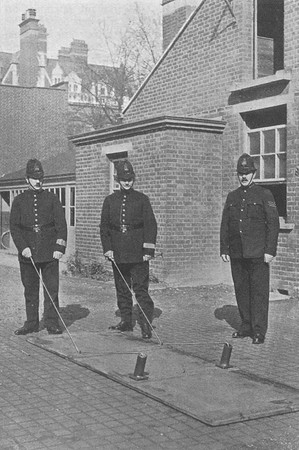 Police At Croydon Firing Maroons In Warning for Air Raids