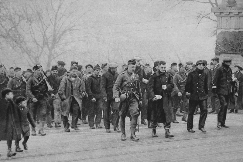Rescued German Officers And Men From The Blucher In Edinburgh