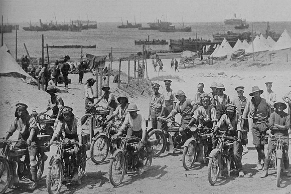 Despatch Riders Of The Royal Engineers On The Gallipoli Peninsula