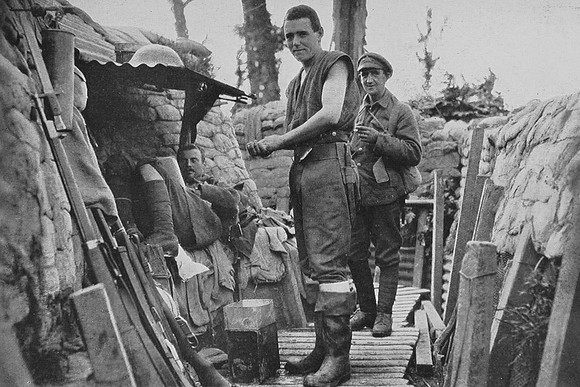 French Canadians In The Trenches During Hot Days On The Somme