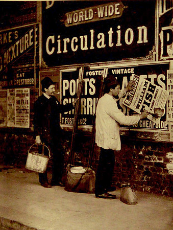 Street Advertising In London 1877