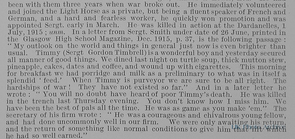 Timbrell G Sergt 225 3rd Australian Light Horse Obit Part 2