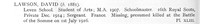 Lawson D Sergt 16th Royal Scots Obit