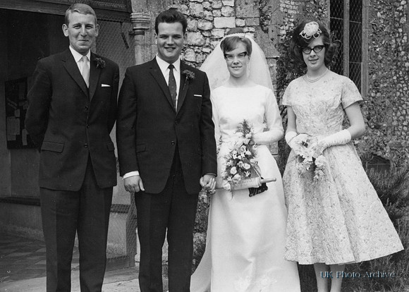 Wedding Of Malcolm G Brown And Margaret E Wiseman North Walsham Norfolk 1965