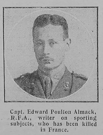 Almack E P Captain Royal Field Artillery The Graphic 4.2