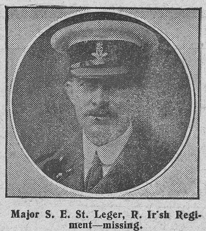 St Leger S E Major Royal Irish Regiment The Graphic 9th Sep 1914