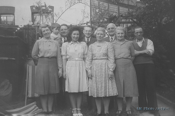 In The Back Garden In The 1940s
