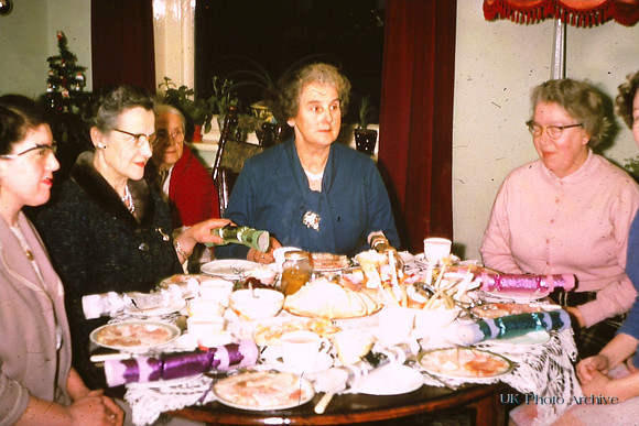 Christmas Dinner 1950s