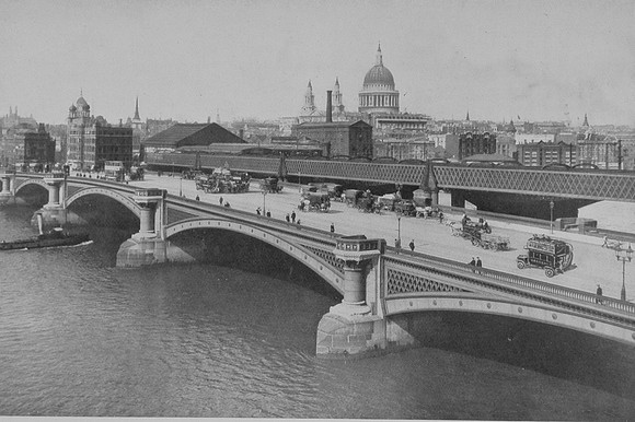 Blackfriars Bridge And St Pauls c1903
