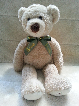 Lovely Soft Harrods Teddy Bear With Harrods Bow