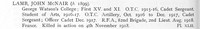 Lamb J M 2nd Lt Royal Field Artillery Obit