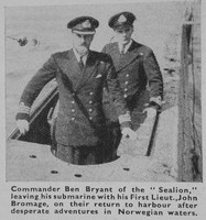 Bromage John First Lieut HMS Sealion Royal Navy