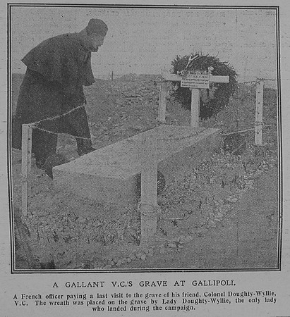 Doughty-Wylie C Lt Col VC R Welsh Fus Graphic 25th Feb 1916