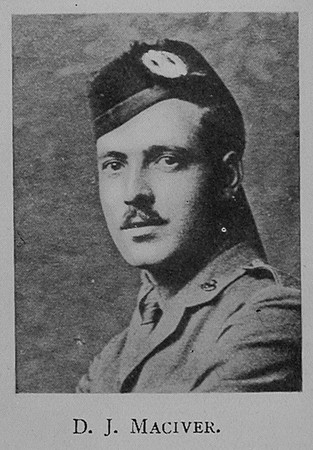 MacIver D J 2nd Lt 4th Cameron Highlanders