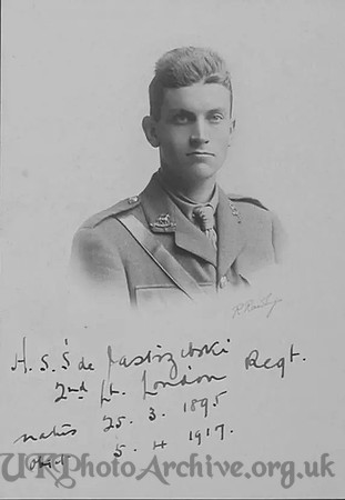 De Jastrzebski H S S 2nd Lt 24th London Regiment Croydon Roll Of Honour