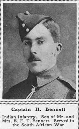 Bennett H Captain Indian Army The Sphere 15th Sep 1917