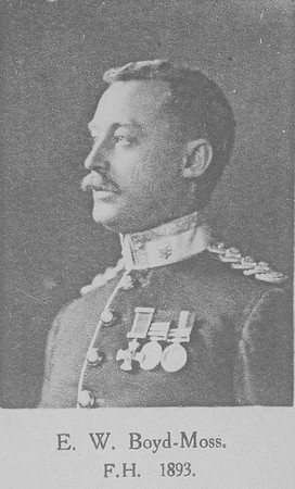 Boyd-Moss E W Major DSO 9th Worcestershire Regiment