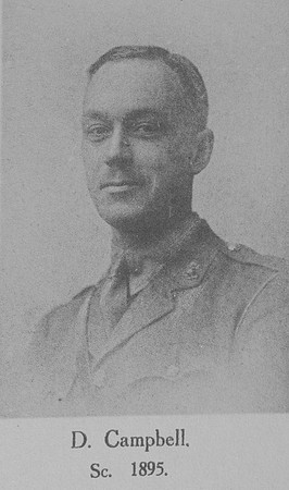 Campbell D 2nd Lt Royal Garrison Artillery