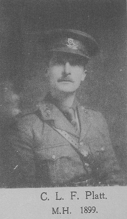 Platt C L F 2nd Lt Royal Field Artillery