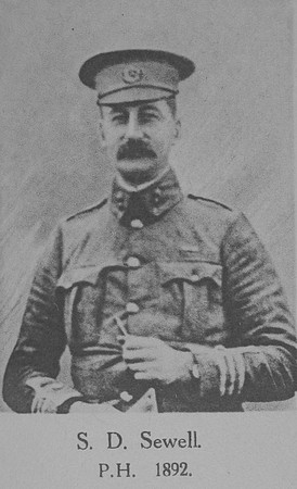 Sewell S D Major Royal Engineers