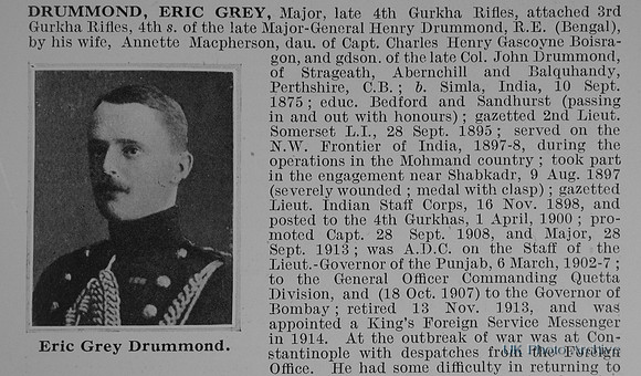 Drummond E G Major Indian Army Obit Part 1