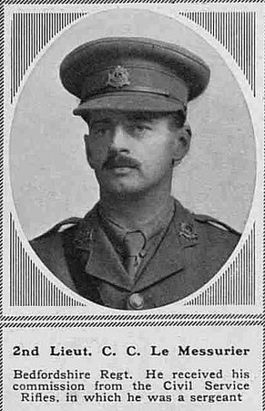 Le Messurier C C 2nd Lt 6th Bedfordshire Regiment The Sphere 20th Jan 1917