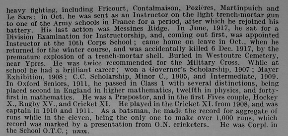 Bagguley J L Lt 13th Durham Light Infantry Obituary Part 2 De Ruvignys Roll Of Honour Vol 5