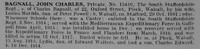 Bagnall J C Pte 15410 8th South Staffordshire Regiment Obituary De Ruvignys Roll Of Honour Vol 5