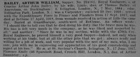 Bailey A W Sapper 224162 Royal Engineers Obituary De Ruvignys Roll Of Honour Vol 5