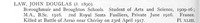 Law J D Pte 2nd Royal Scots Fusiliers Obit