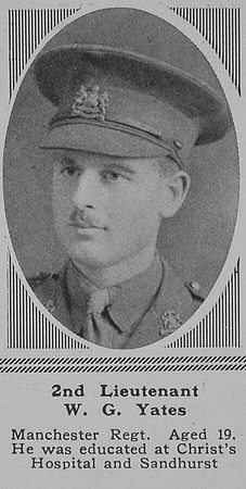 Yates W G 2nd Lt 1st Manchester Regt The Sphere 7th Apr 1917