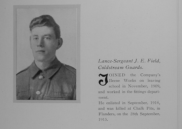 Field J E L/Sergt 11470 Coldstream Guards