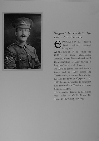 Goodall H Sergt 155 7th Lancashire Fusiliers