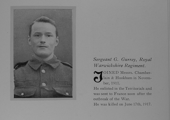 Gurrey G Sergt 37698 Worcestershire Regiment