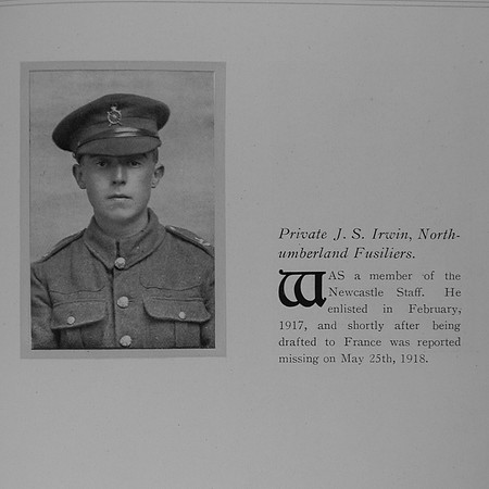 Irwin J S Pte 246001 Durham Light Infantry