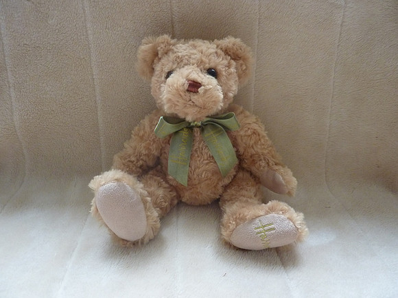 Cuddly Plush Harrods Collectable Teddy Bear 10" With Ribbon