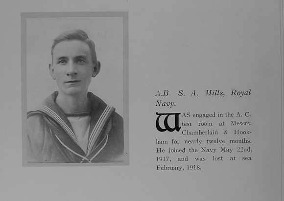 Mills S A AB Z/10353 S.S.Treveal Royal Naval Volunteer Reserve