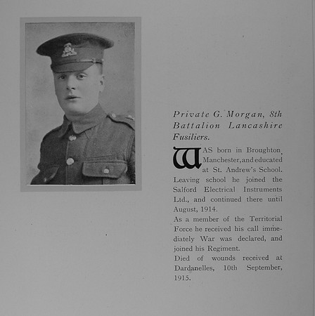 Morgan G Pte 1961 8th Lancashire Fusiliers