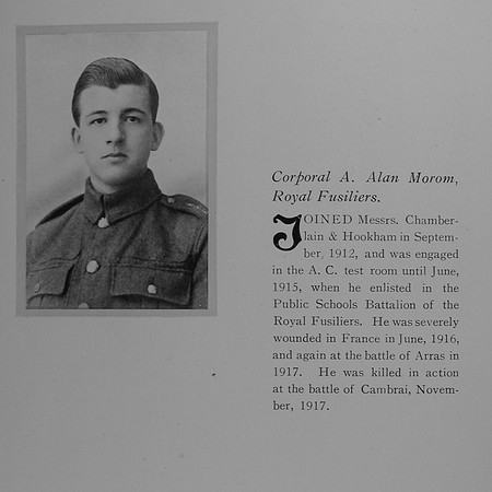 Morom A A Cpl 47475 8th Royal Fusiliers