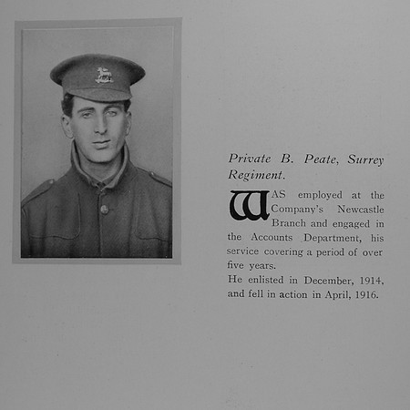 Peate B Pte Queen's  Royal West Surrey Regiment